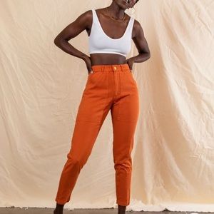 Big Bud Press Pencil Pants, Burnt Orange, XS